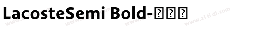 LacosteSemi Bold字体转换